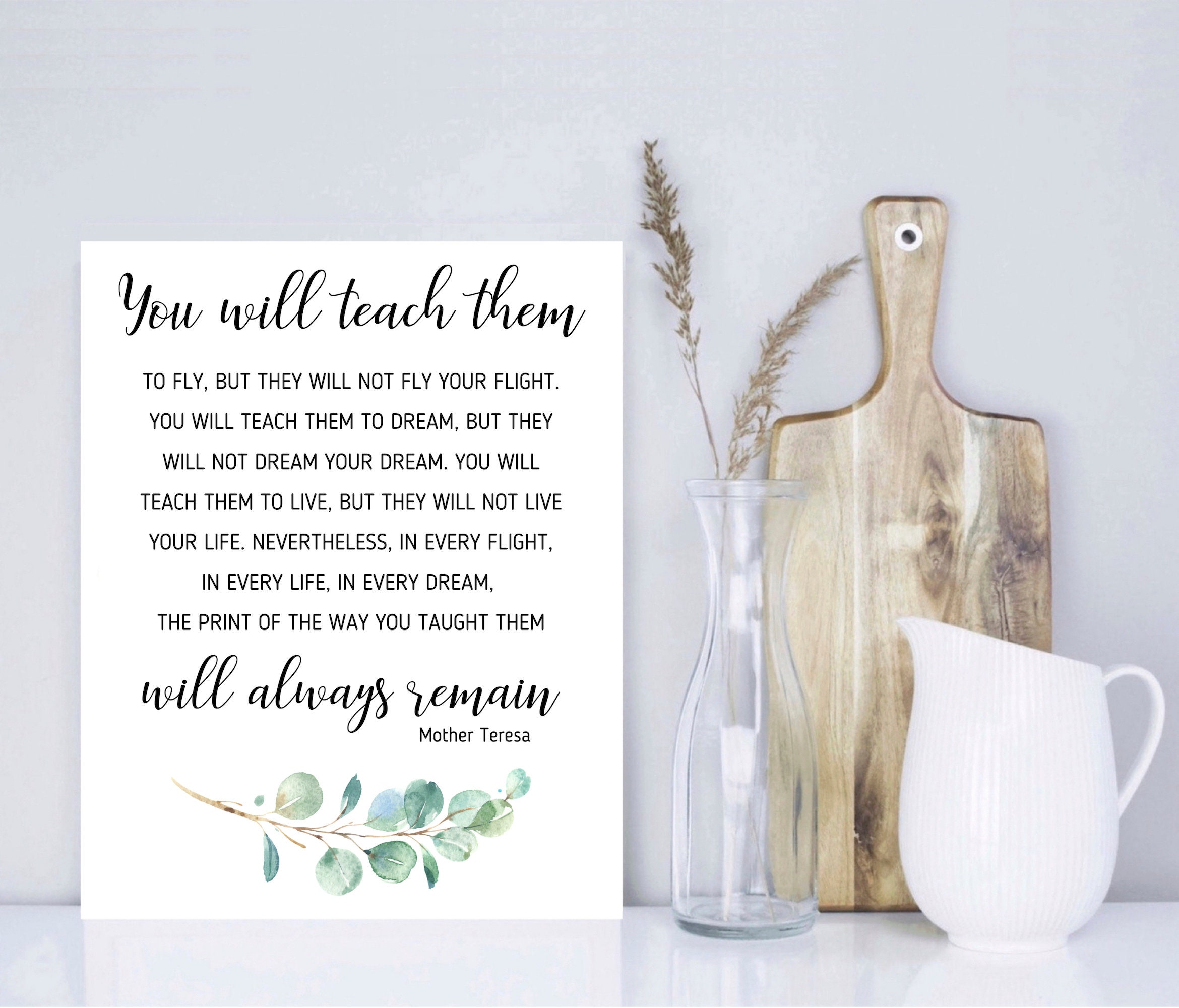 Moeder Teresa Citaat Nieuwe Moeder Cadeau Inspirerende Moeder Teresa Citaat Nieuwe Moeder Cadeau Inspirerende