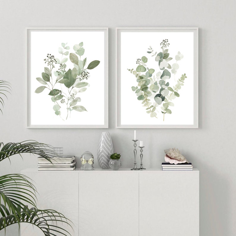 Eucalyptus Prints Botanical Print Set Gallery Wall Set Etsy Australia