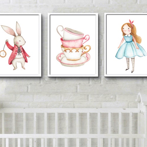 Alice in Wonderland Decor Alice Nursery Baby Girl Nursery Etsy