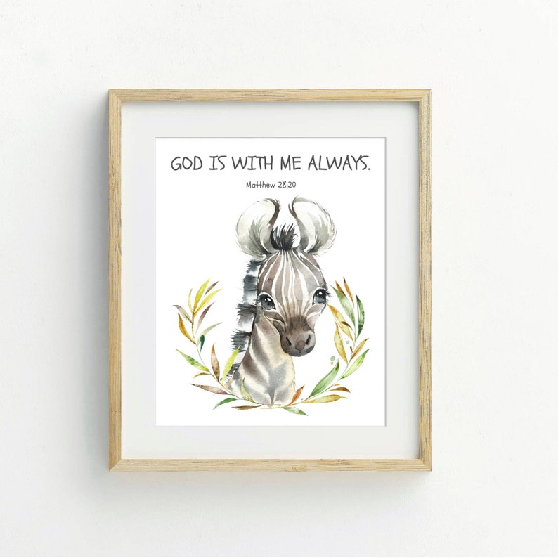 Christian Nursery Decor Kids Bible Verse Wall Art Baby Boy Etsy