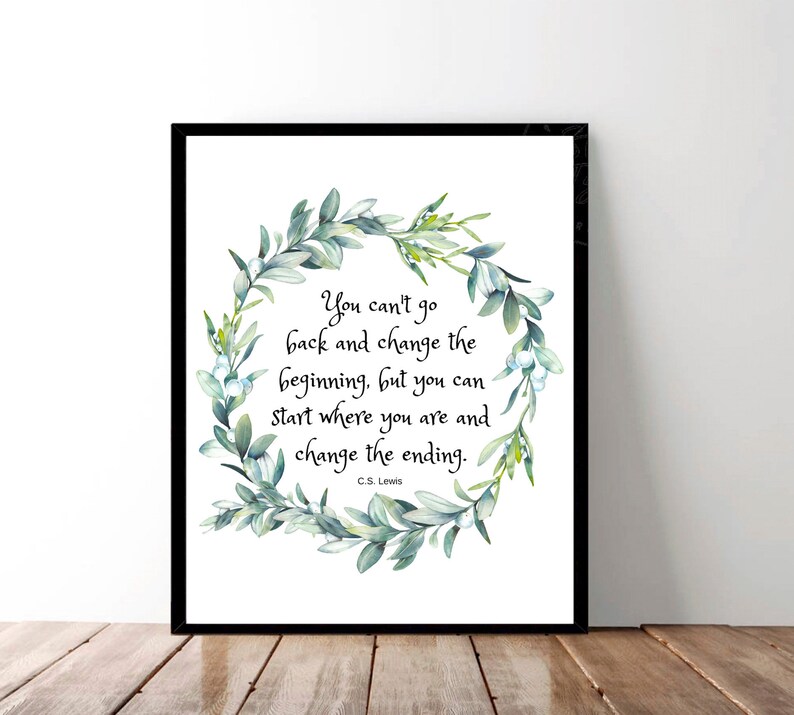 cs lewis quote wall art inspirational wall art motivational etsy