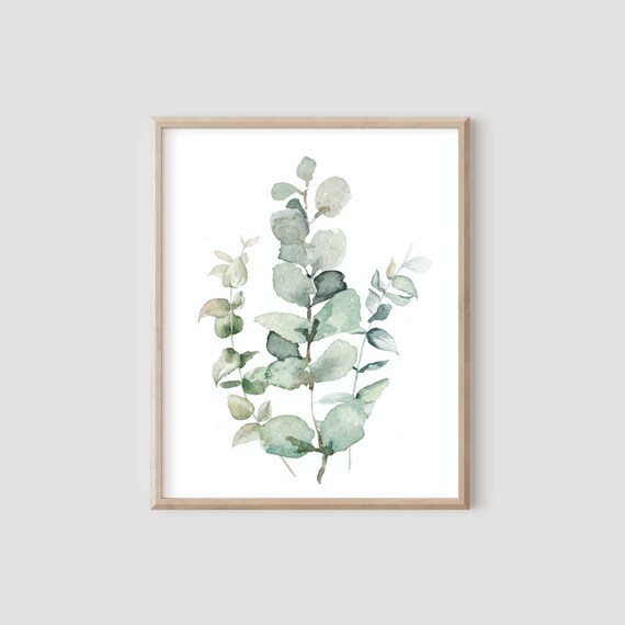 Sage Green Botanical Print Plant Poster Bedroom Wall Decor - Etsy