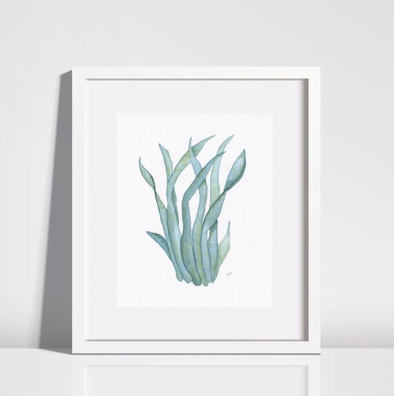 Seagrass Print Seagrass Wall Art Coastal Wall Art Ocean Etsy