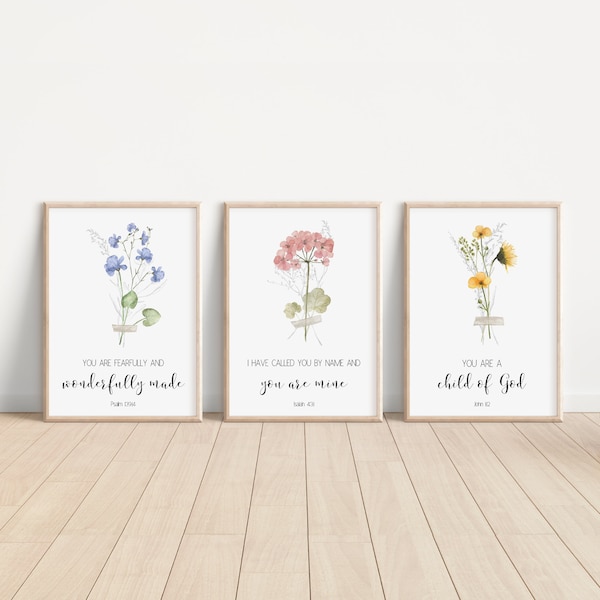 Bible Verse Flowers Etsy