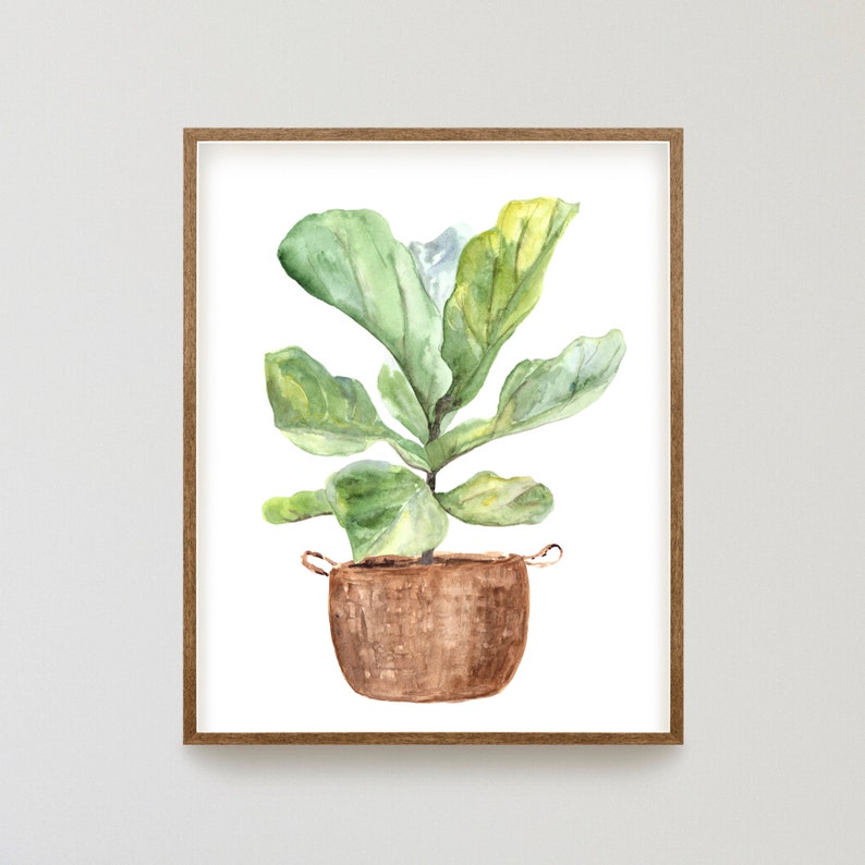 Botanical Print Set Plant Posters Set of 3 Leaf Prints Etsy