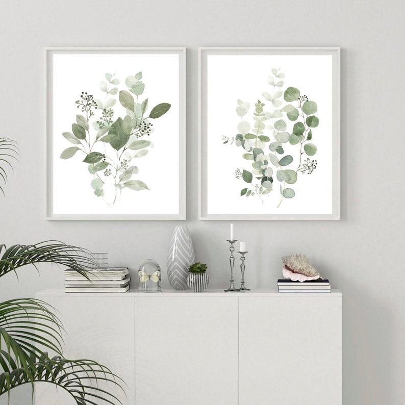 Eucalyptus Prints Botanical Print Set Gallery Wall Set Etsy