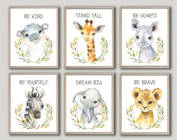 baby boy giraffe nursery