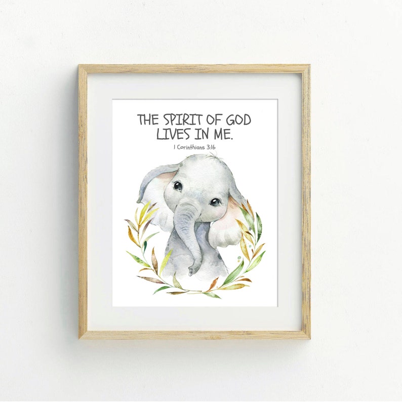 Christian Nursery Decor Kids Bible Verse Wall Art Baby Boy Etsy