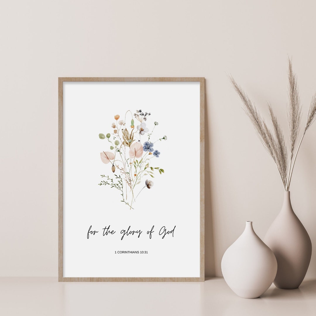 1 Korinther 10:31 Für die Herrlichkeit Gottes Bibelvers - Etsy.de