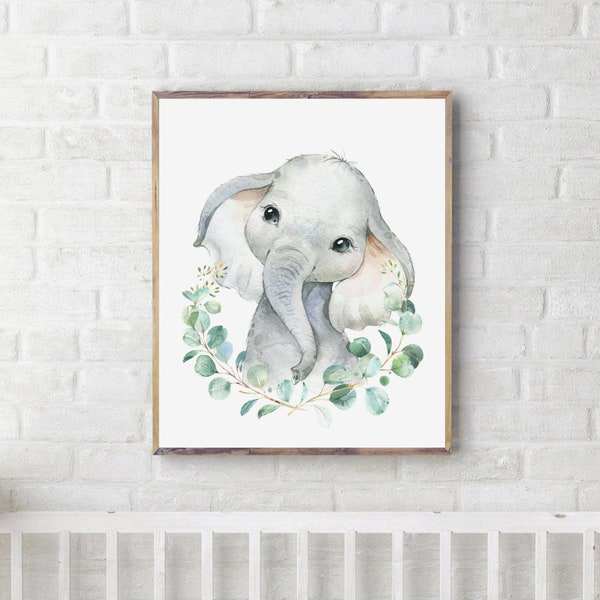Elephant Nursery Print Etsy