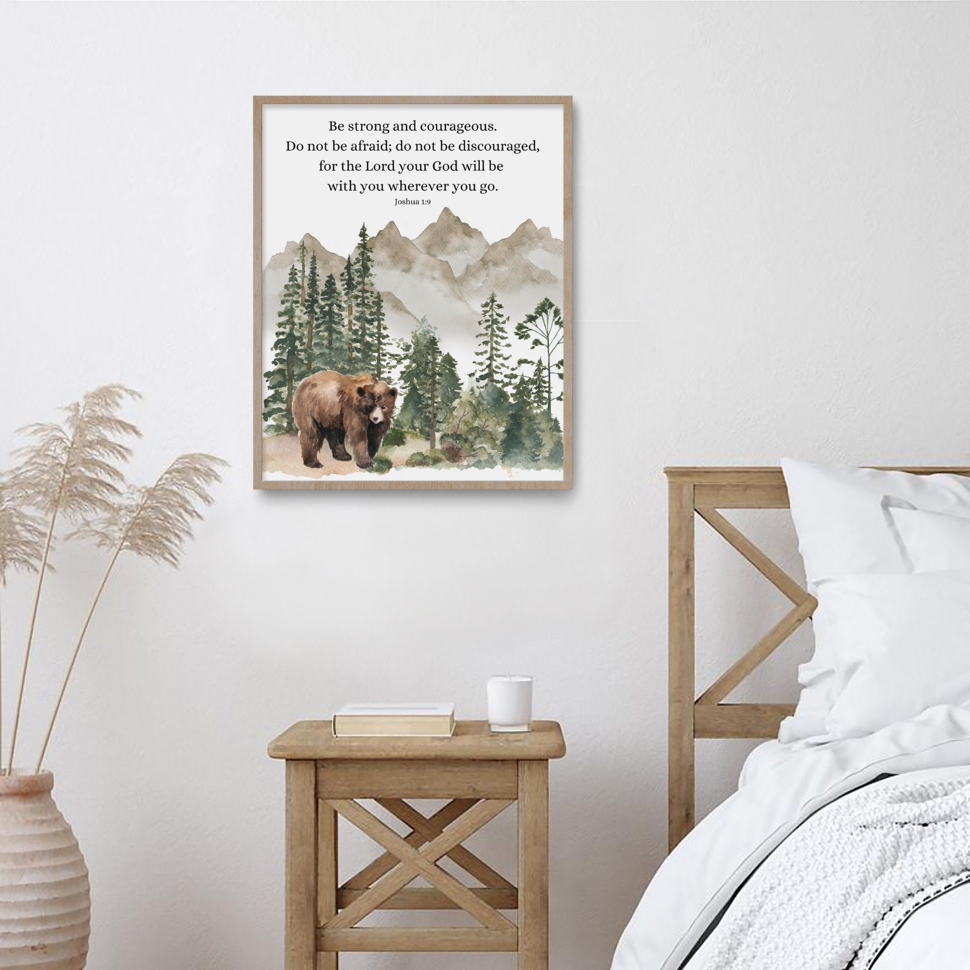 Be Strong and Courageous {Mountain Vase} Be Strong and Courageous {Mountain Vase}