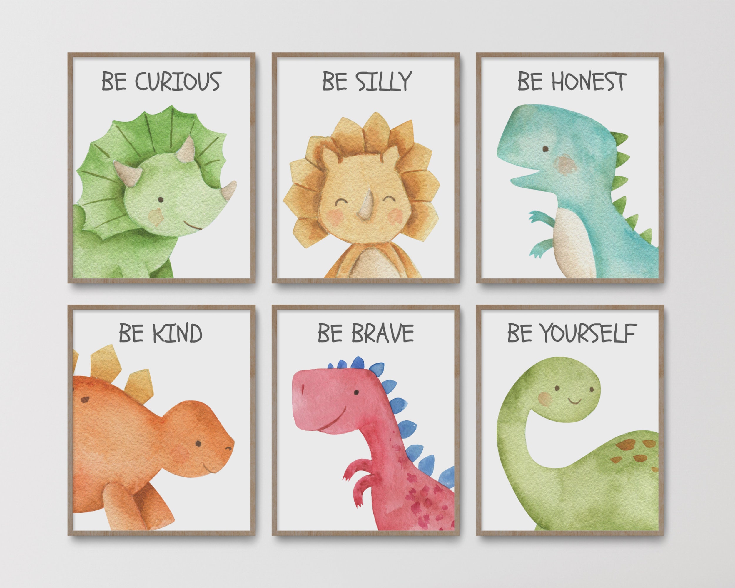 Dinosaur Poster Types of Dinosaur Wall Art Decor for Boys Nursery Kids Room  Preschool Learning Posters Birthday Gifts Back to School Supplies