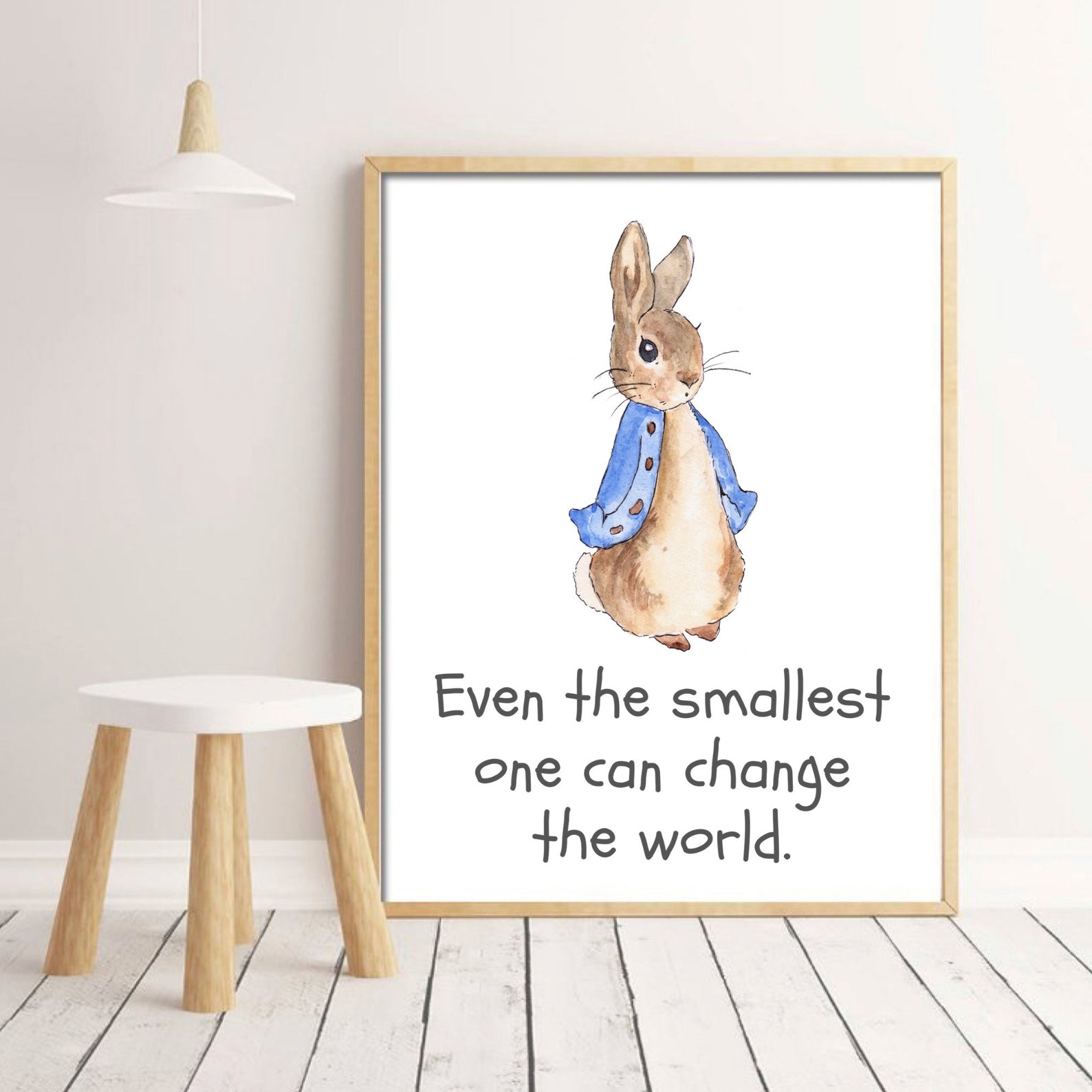 peter rabbit quote nursery wall art baby animal print etsy