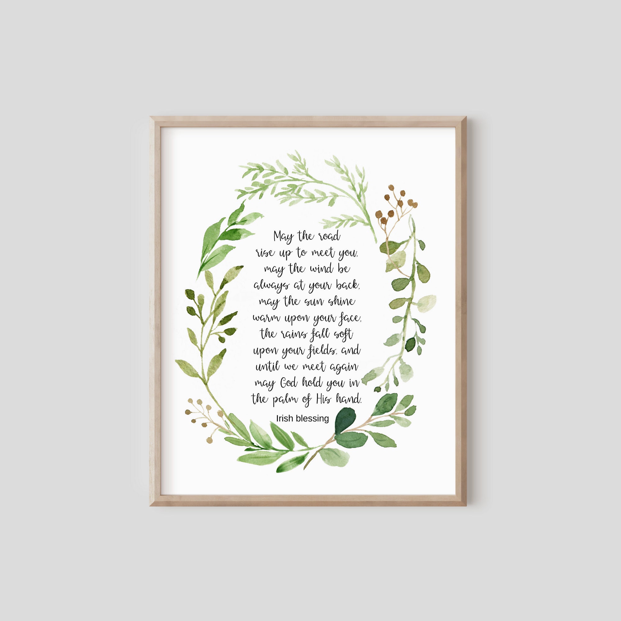 Irish blessing prayer may the road
