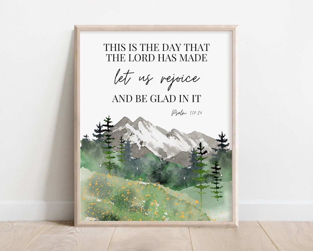 Dies Ist Der Tag Den Der Herr Gemacht Bibel Dies ist der Tag den der Herr gemacht hat Psalm 118: 24 - Etsy.de