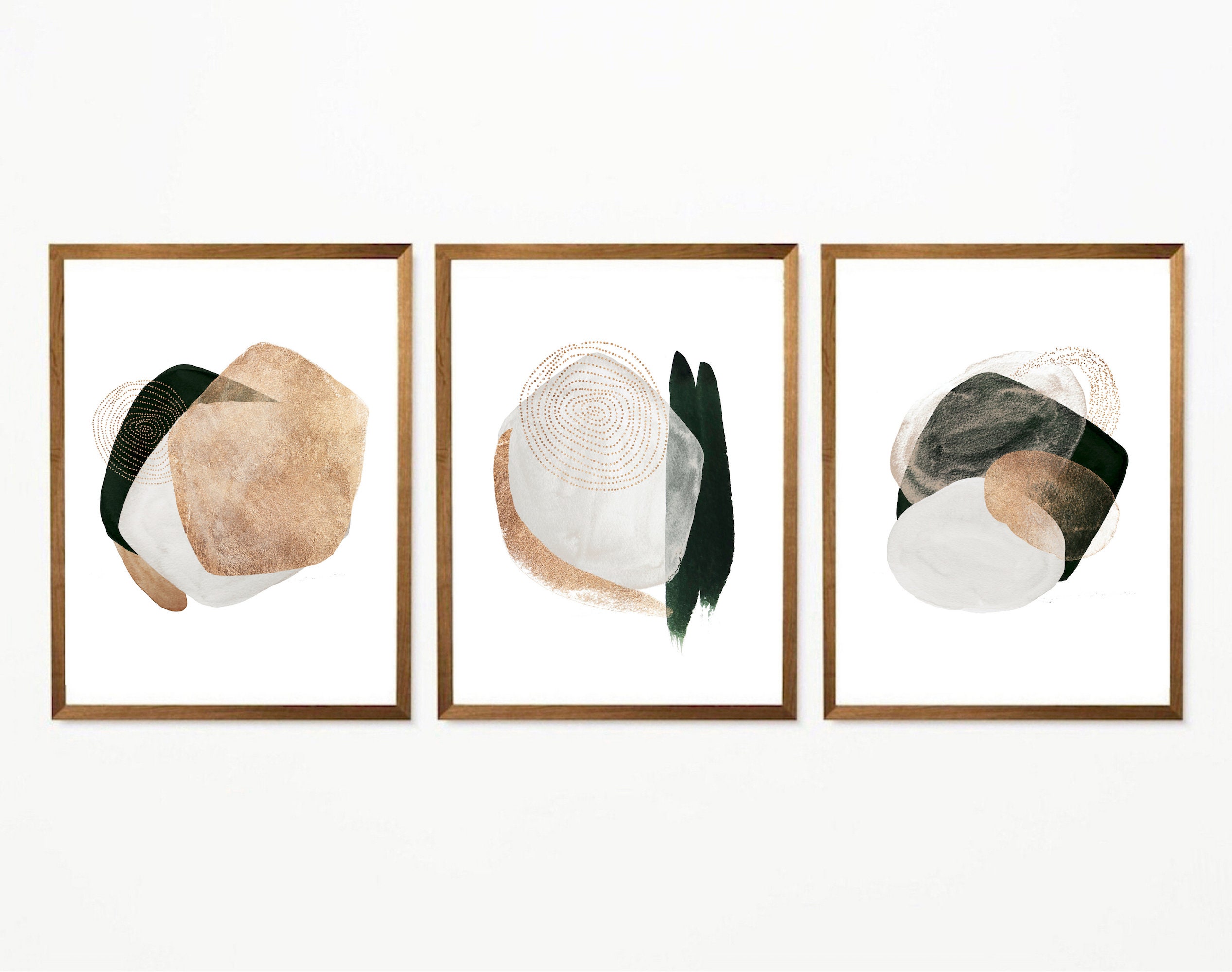 Abstraktes Gemälde Set Schlafzimmer Wand Dekor Aquarell | Etsy