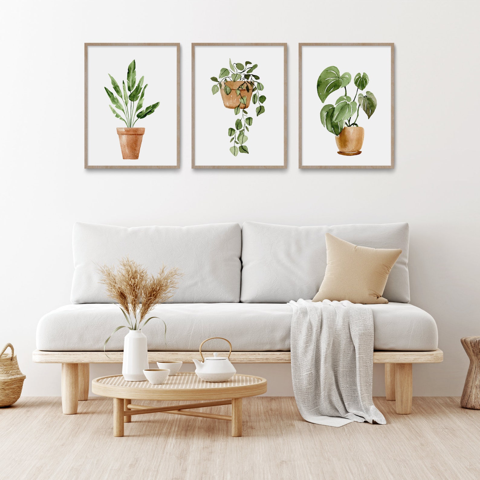 Botanical Print Set Living Room Wall Art Home Decor Gift - Etsy