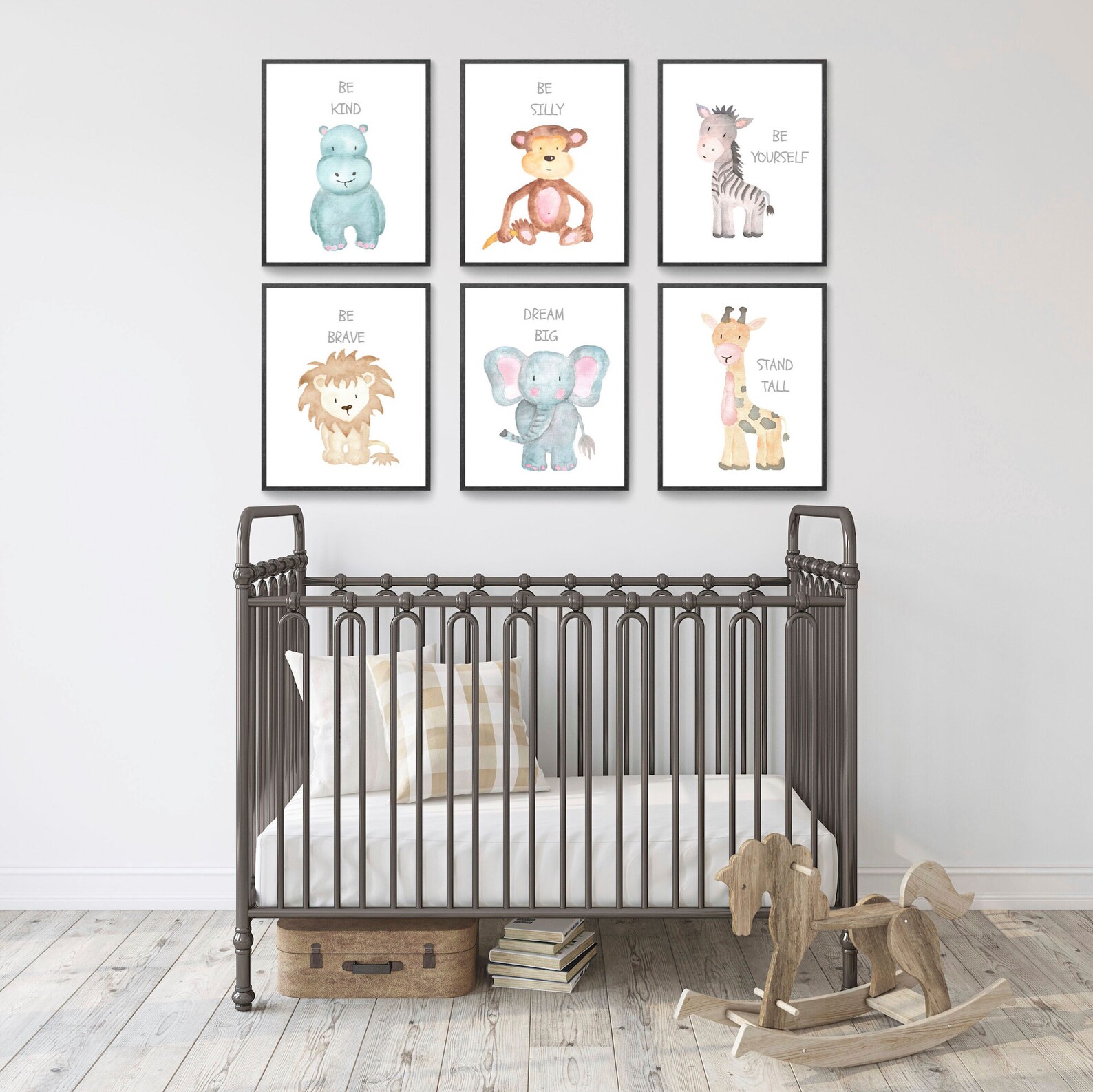 Safari Nursery Decor Nursery Wall Art Kid's Room Decor Etsy
