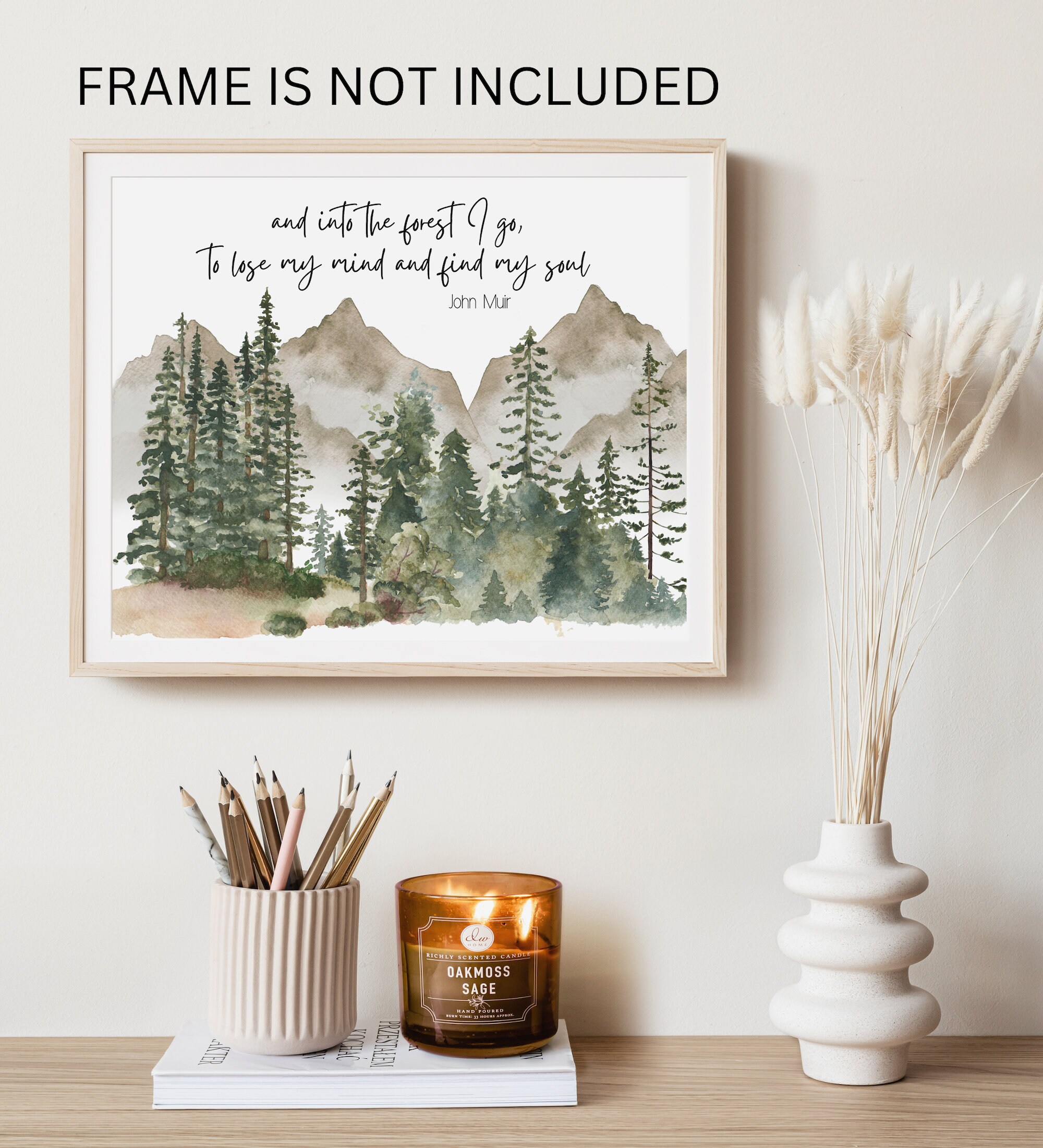 Targa In Metallo Vintage 20x30 Cm Con Frase Motivazionale "And Into The Forest I Must Go..." – Decorazione Da Parete Per Casa, Bar, Ufficio