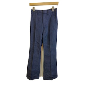 Vintage jaren 70 hoge taille, denim jeans XS deadstock