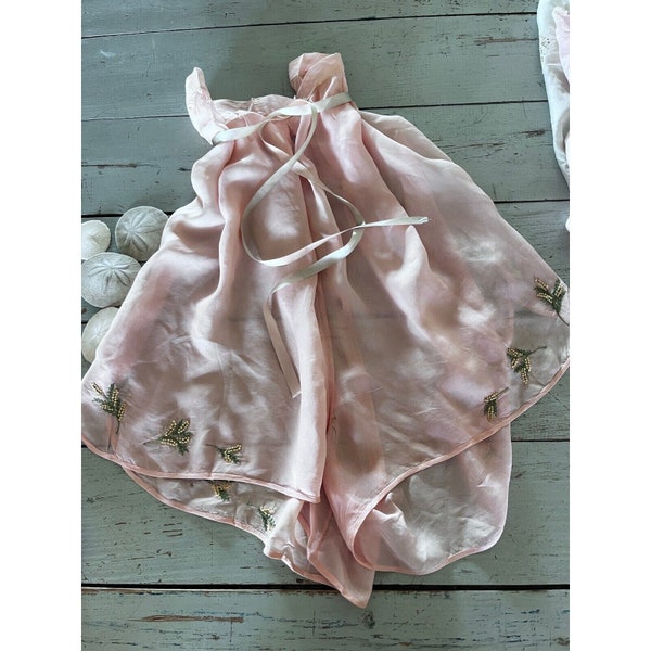 Vintage 30s 40s Pink Floral Silk Tap Shorts XL