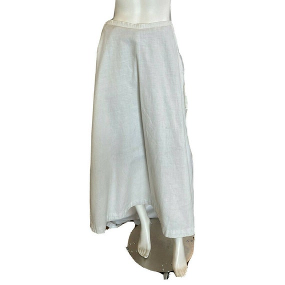 1910s Edwardian White Cotton Skirt