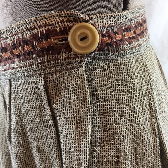 60's Ethnic Woven Skirt / Shimmery Boho Skirt - image 3