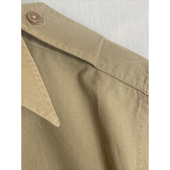 Vintage  1940s Sanforized Khaki Work Shirt Airpla… - image 5