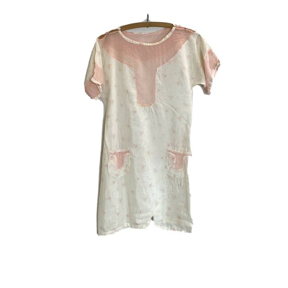 Vintage 20s Beach Pajamas Pink White