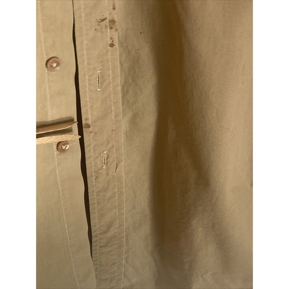 Vintage  1940s Sanforized Khaki Work Shirt Airpla… - image 7