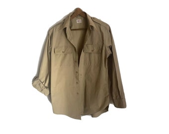 Khaki Work Shirt | Etsy