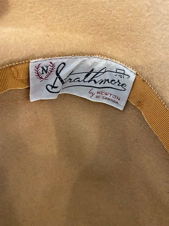 Vintage 40s Tan Fur Felt Cloche by Strathmore Gem