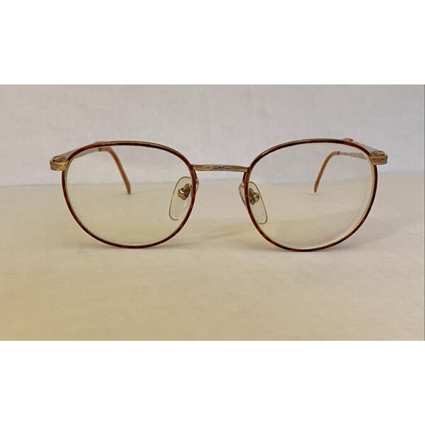 Vintage 80s Polo Club Tortoiseshell Round Rx Glasses Frames