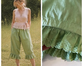 Victorian French Cotton Pantalettes ,bloomers, Antique Victorian
