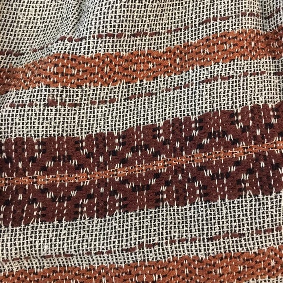 60's Ethnic Woven Skirt / Shimmery Boho Skirt - image 5