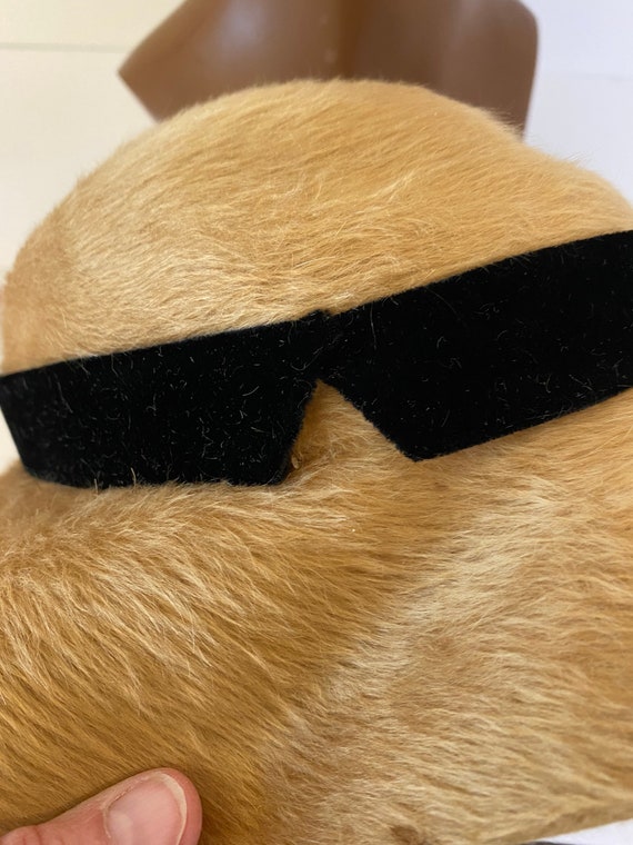 Vintage 40s Tan Fur Felt Cloche by Strathmore Gem