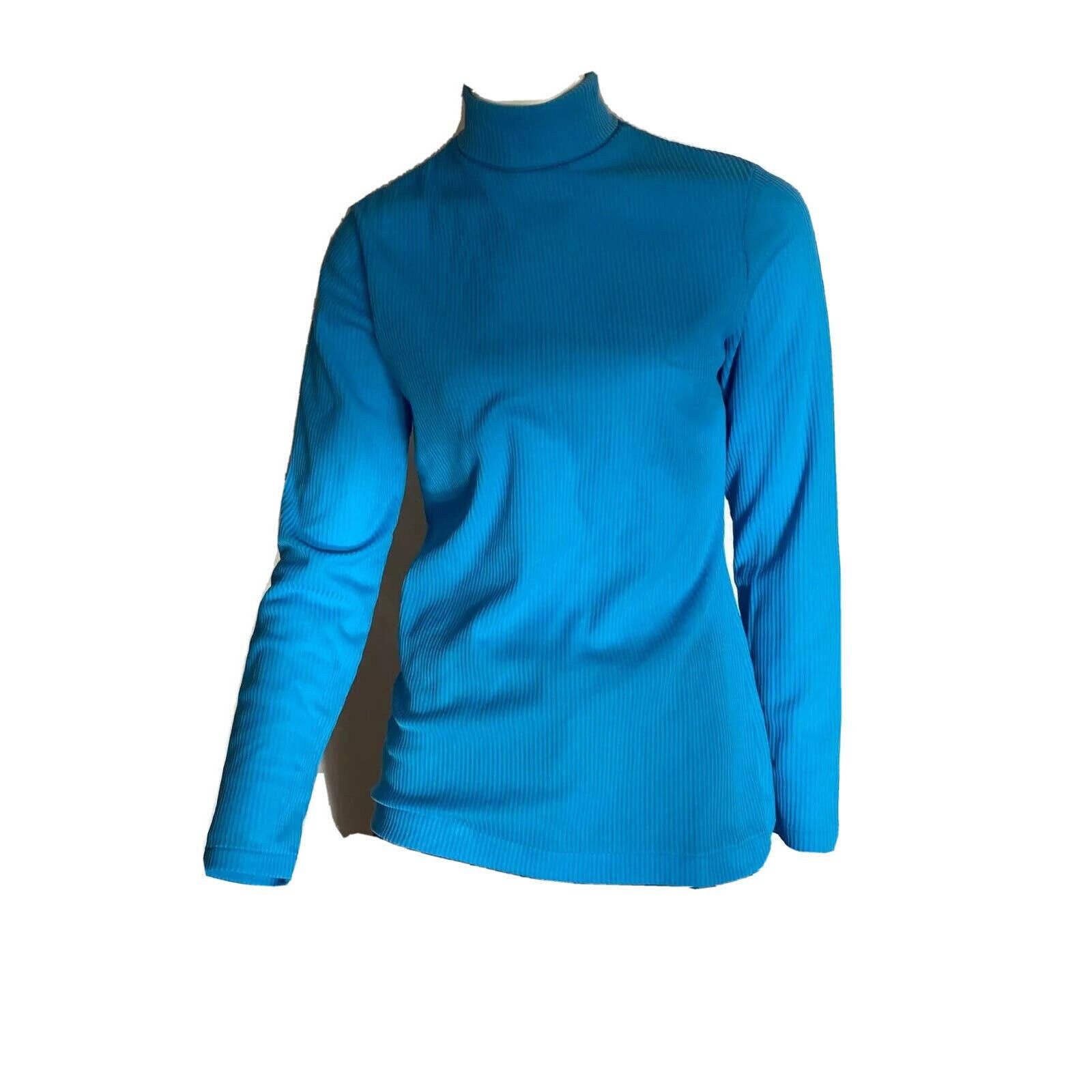 turquoise mock turtleneck