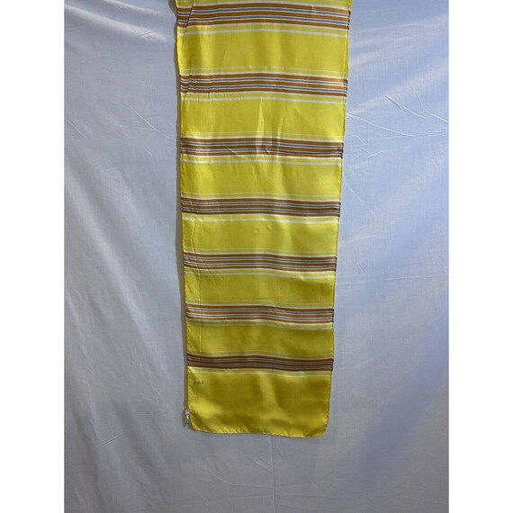 Vintage Echo Long Yellow Scarf - image 4