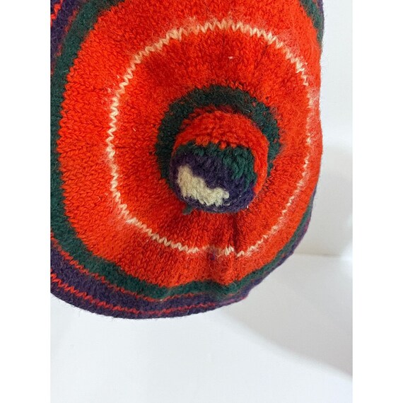 Vintage 60s Multicolor Wool Knit Tam by Archie Br… - image 6