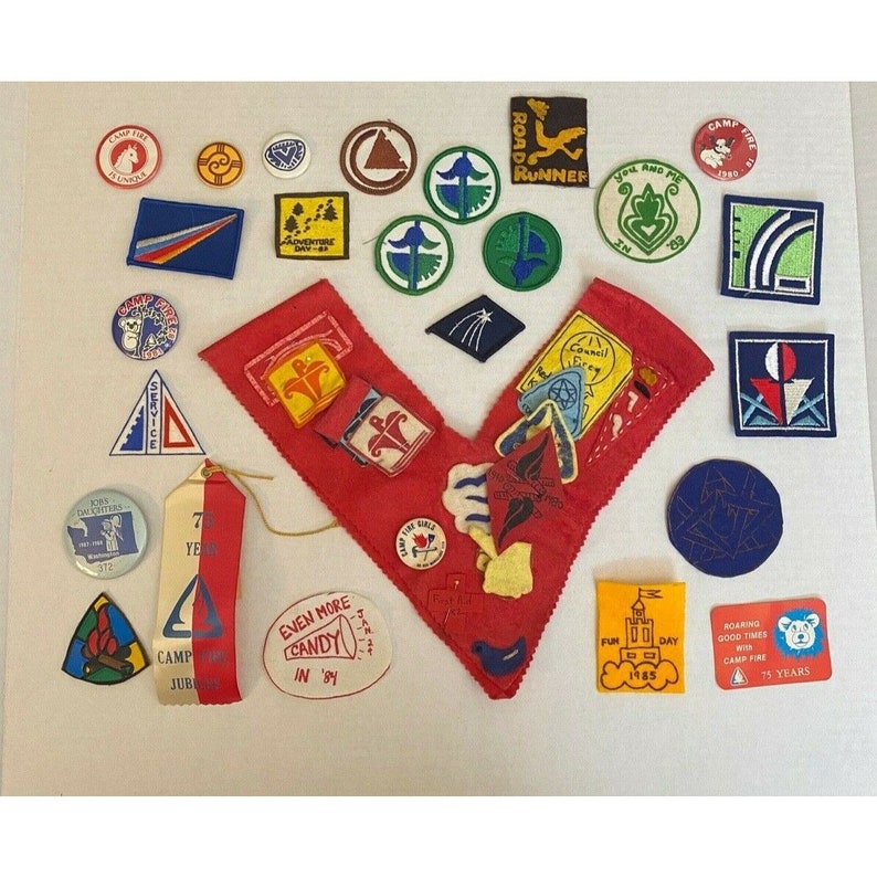 Vintage Campfire Girls Badges Patches & Collectibles Mixed Lot Etsy