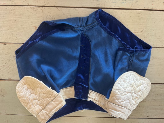 Vintage 40s BLUE satin athletic shorts BY Wilson … - image 7