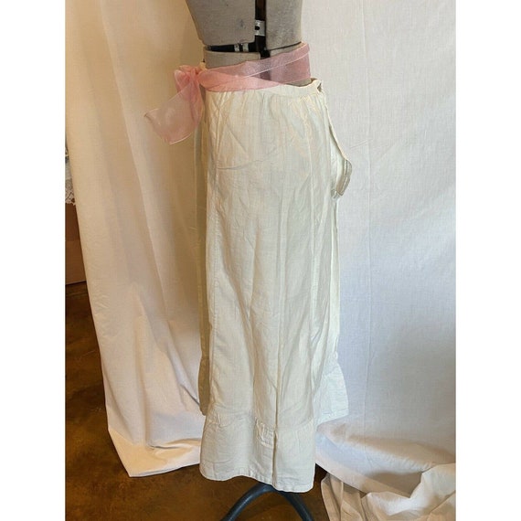 Antique Cotton petticoat Skirt steampunk renfaire… - image 2