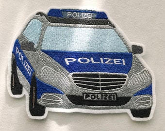 Aufnäher - Polizeiauto 14 cm