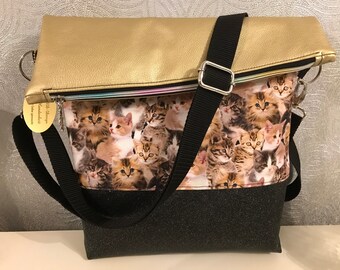 DD-Design - FoldOver Tasche - Nr2 - Katzen/Kätzchen