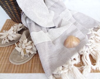 Handwoven Brown Peshtemal,  Bath Towel,Organic,Natural, Eco Friendly ,High Quality Peshtemal