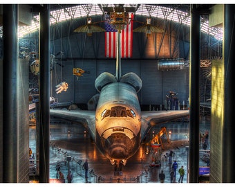 Upper View of Space Shuttle Discovery at the Smithsonian Air and Space Museum