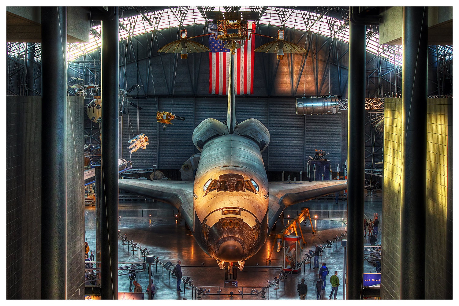 Upper View of Space Shuttle Discovery at the Smithsonian Air and Space ...