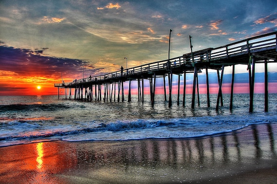 Outer Banks Sunrise Pier Print – Nags Head Coastal Photography