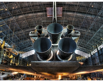 Back View of Space Shuttle Discovery at the Smithsonian Air and Space Museum