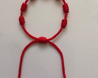 Pulsera Roja Para Bebé Protección Ajustable.